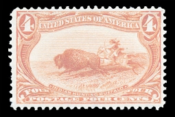 US 287 4-Cent Indian Hunting Bison