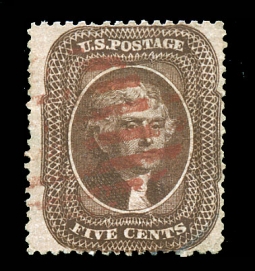 US 30A 5 Cent Jefferson Brown