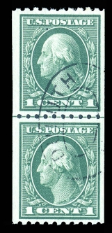 US 441 1914 One-cent Coil Pair