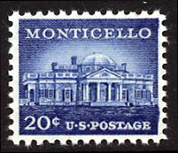 US 1047 20-cents Monticello