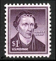 US 1052 $1 Patrick Henry