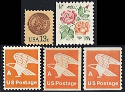 US 1734.7_1743 "A" Stamps, New Rate Group