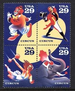 US 2750-3, 1993 Circus Acts