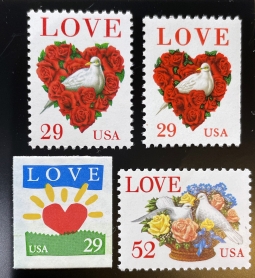 US 2813-15 Love Stamp Set