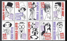 US 2819-2828a, 1994 Silent Screen Stars