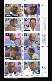 US 2983-92, 1995   Jazz Musicians Block