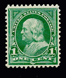 US 279 1897 One-cent Franklin