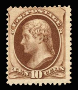 US 150 1870 10 Cent Jefferson