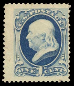 US 182 1879 1 Cent Franklin