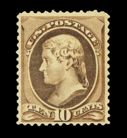 US 209 1882 10 Cent Jefferson