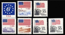 1890-96 Flag and America the Beautiful Stamps
