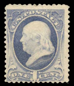 US 206 1881 One-cent Franklin