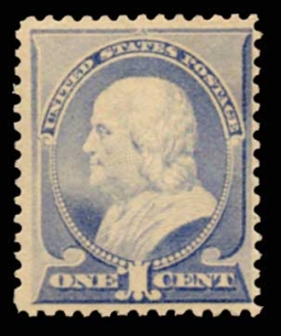 US 212 1887 1 Cent Franklin NH