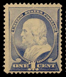 US 212 1887 1 Cent Franklin NH