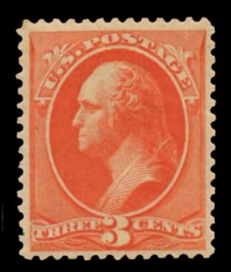 US 214 1887  3 Cent Vermillion Washington