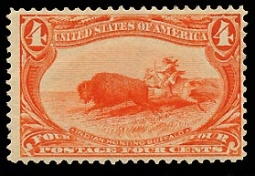 US 287 4-Cent Indian Hunting Bison