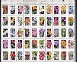 US 2647-96, Wildflowers Pane of 50
