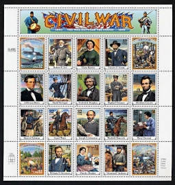 US 2975 Civil War Pane of 20