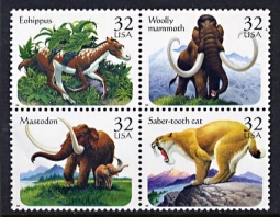 US 3077-80 Prehistoric Animals