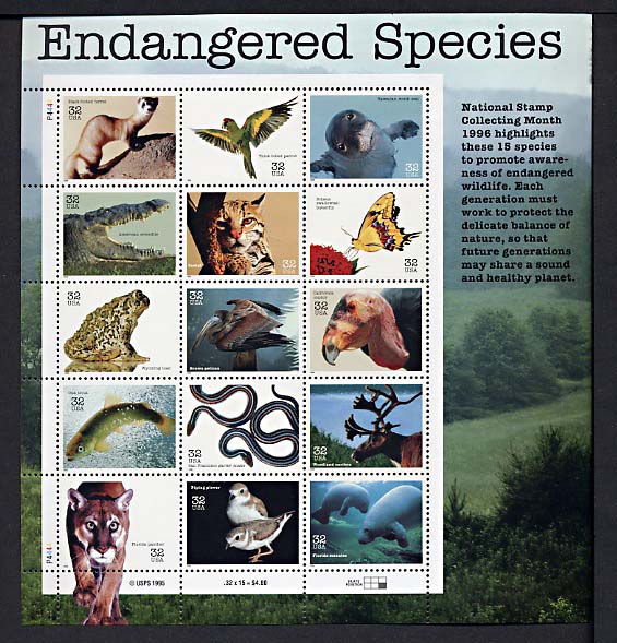 US 3105 Endangered Species: Allstamp.net