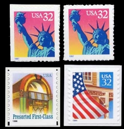 3122-22E, 3132-3 Liberty, Juke Box and Flag