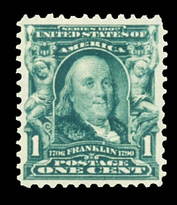 US 300 1902 One-cent Franklin