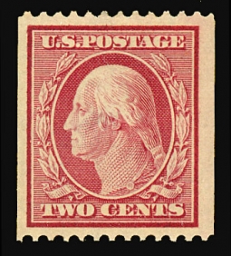 US 349 1908 Two-cent Washington Coil