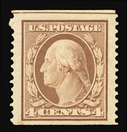 US 354 Four-cent Washington Horizontal Coil