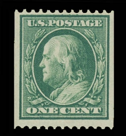 US 385 1910 One-Cent Franklin