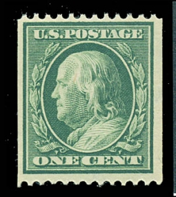 US 385 1910 One-Cent Franklin