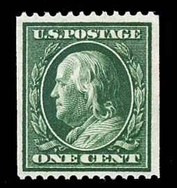 US 385 1910 One-Cent Franklin