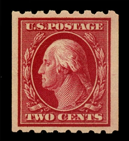 US 391 1910 Two-cent Franklin Coil