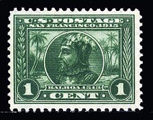 US 397 1913 One-cent Panama-Pacific Exposition