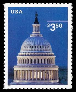 3472 $3.50 Priority Mail, Capitol Dome