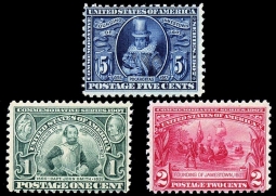 US 328-330 Jamestown Exposition Set of Three