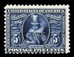 US 330 1907 Five-cent Pocahontas