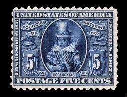 US 330 1907 Five-cent Pocahontas