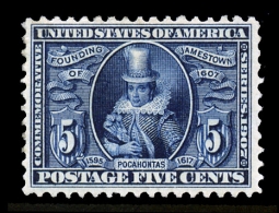 US 330 1907 Five-cent Pocahontas