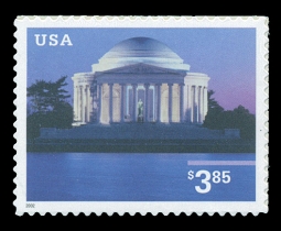 3647 $3.85 Jefferson Memorial  Priority Mail