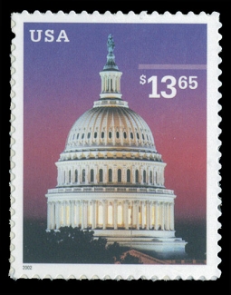 3648, $13.65 Capitol Dome Express Mail Stamp