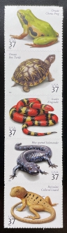 US 3814-18 Reptiles & Amphibians Strip