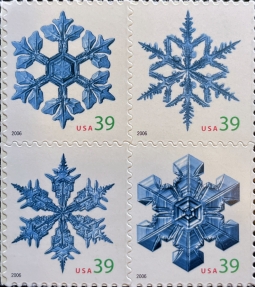 US 4101-04a Snowflakes Block