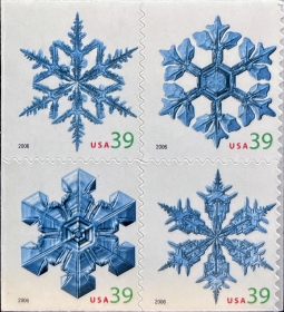 US 4105-4108a Snowflakes Block