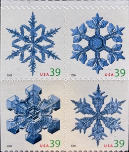 US 4109-12a Snowflakes block