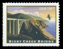 4439 2010 $18.30 Bixby Creek Bridge Express Mail