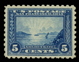 US 403 Five-Cent Golden Gate Perf. 10