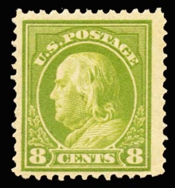 US 414 1912 8 Cent Franklin