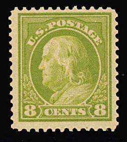 US 414 1912 8 Cent Franklin