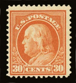 US 420 1912 30-Cent Franklin