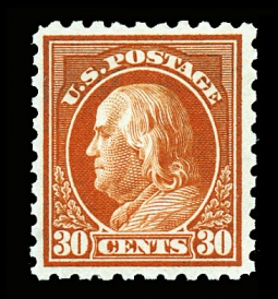 US 439 1914 30-Cent Franklin